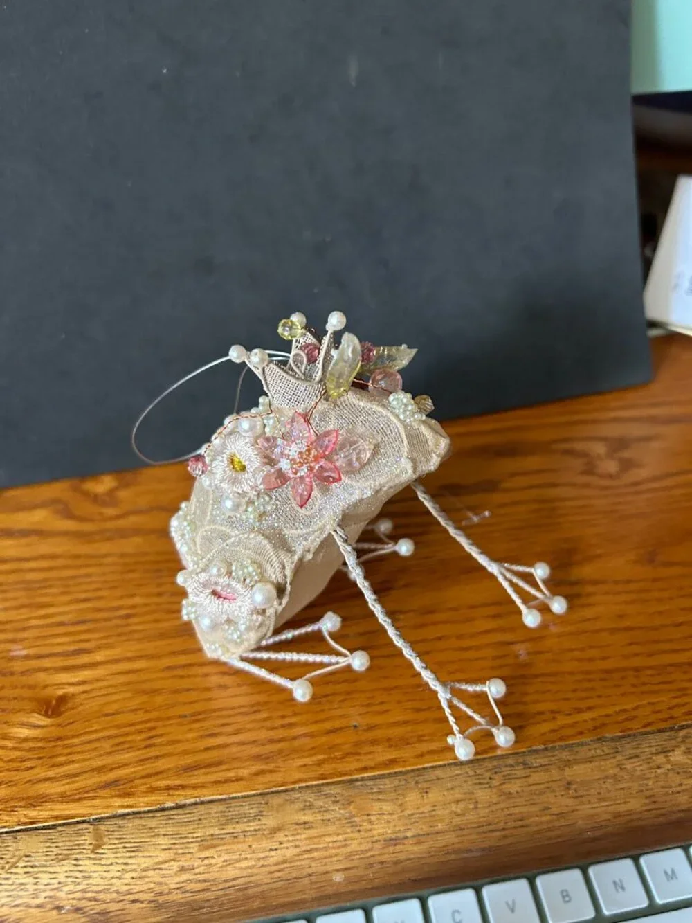 jeweled frog ornament
